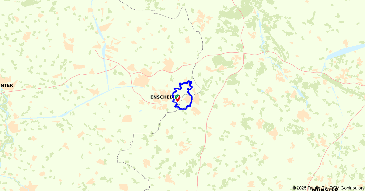 Fietsroute Rondje Losser Dinkeldal En G