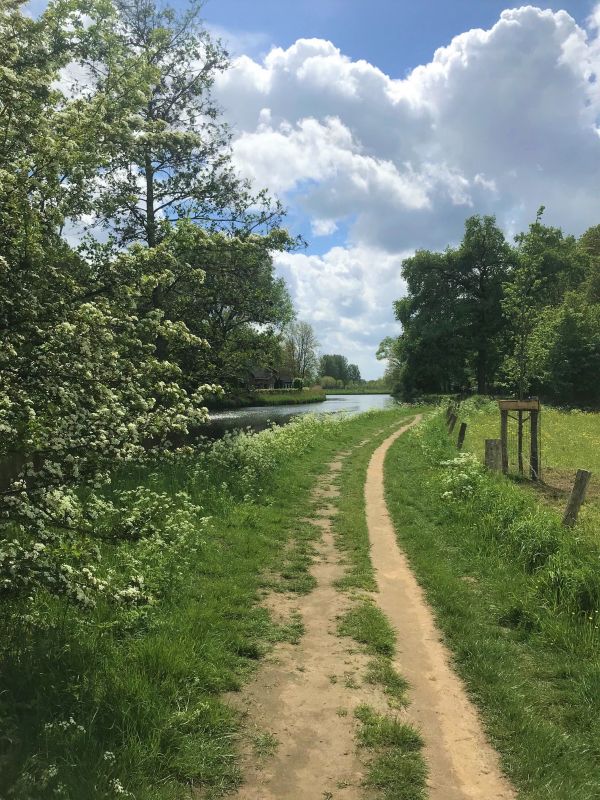 Weg entlang des Dommels in der Nähe von St. michielsgestel