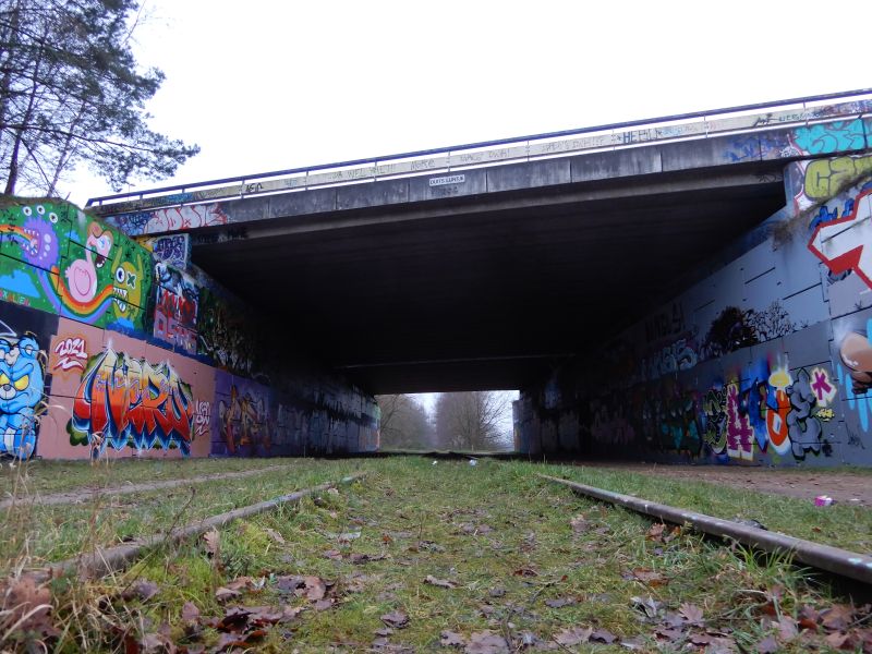 Graffititunnel unter der A2