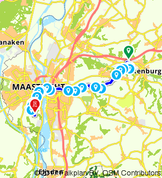 De 26e etappe van het Pieterpad route map image