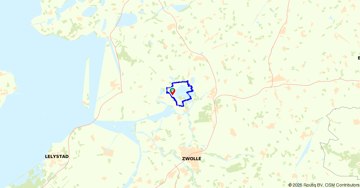 Fietsroute (E-bike) 114790: Rondje om de Beulaker- en Bel