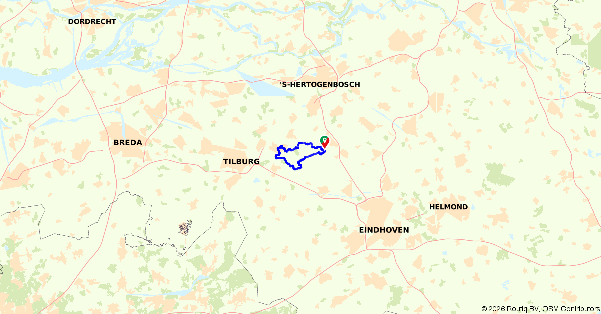 Fietsroute 115185: Door de Kampina en de Oisterw