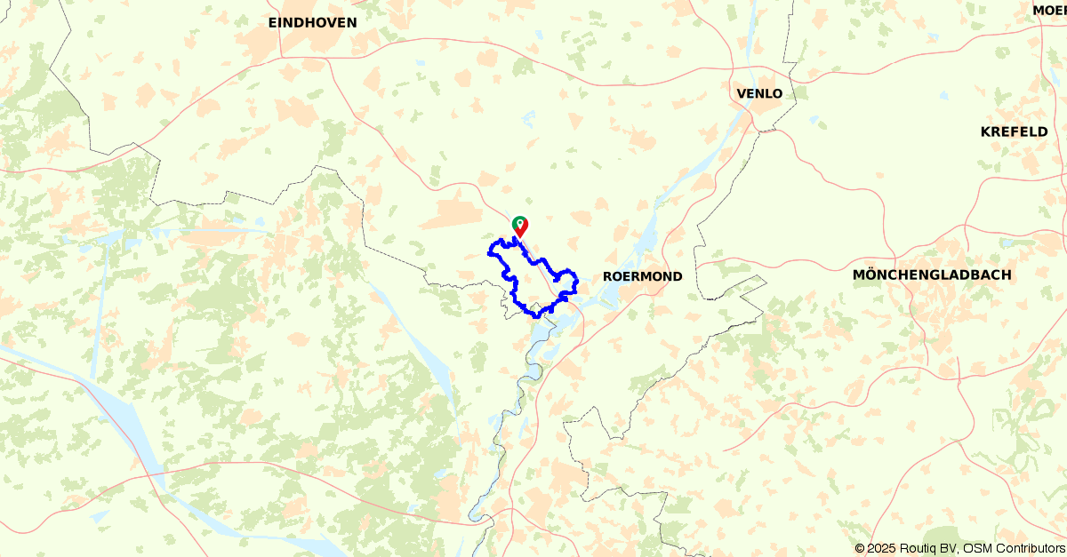 Fietsroute 115199: Vanuit Ell langs de Maasplassen