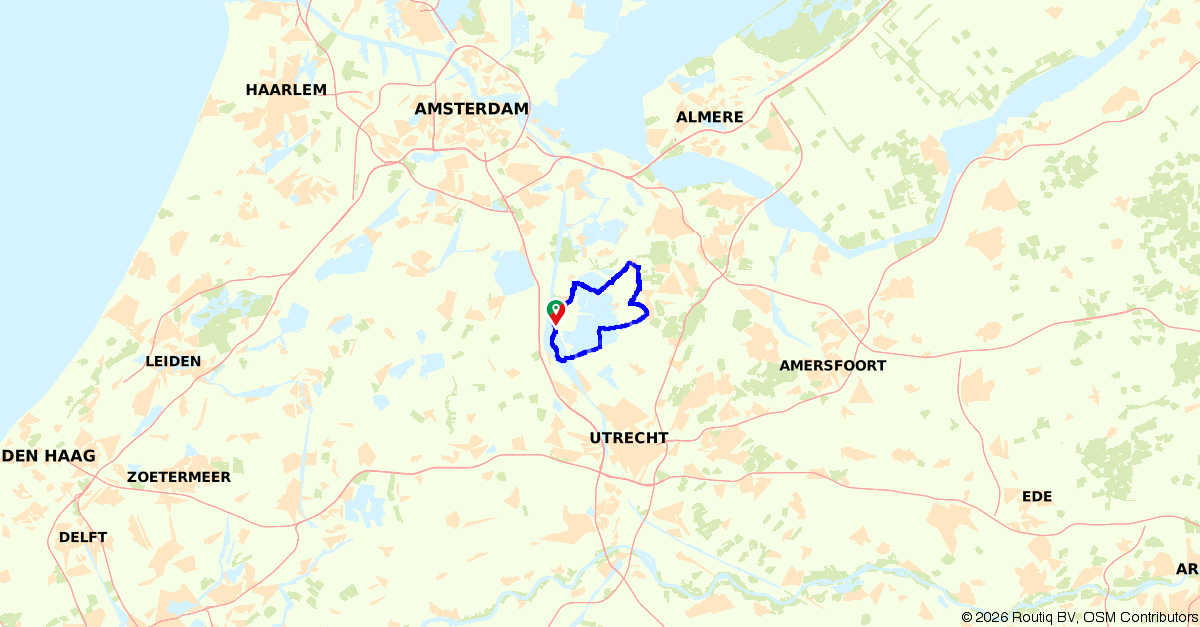 Fietsroute 117051: Rondje Loosdrecht