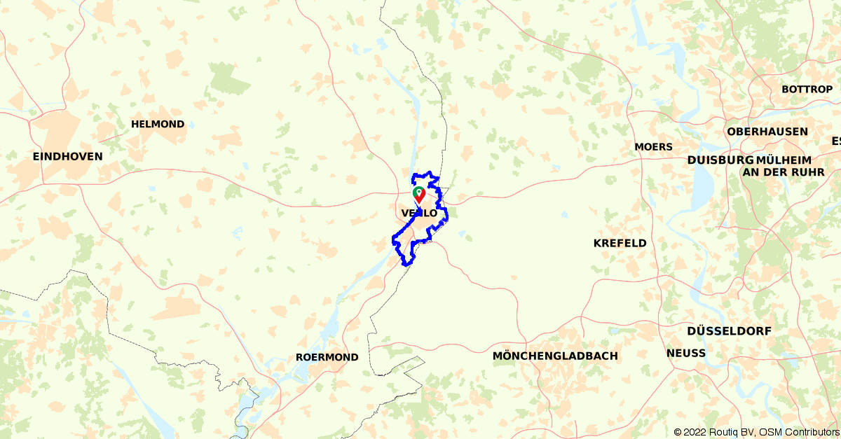 Kaart van Fietsroute 167108: Mooder Maas