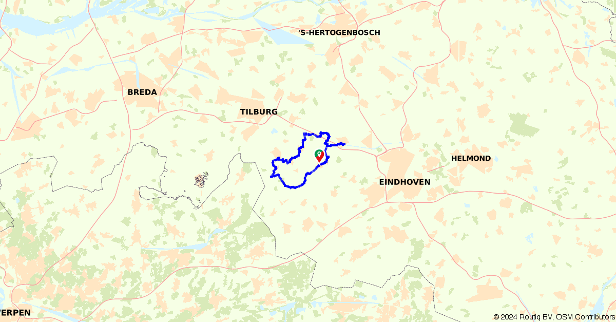 Fietsroute 401230: Fietsen over de Neterselse Heide
