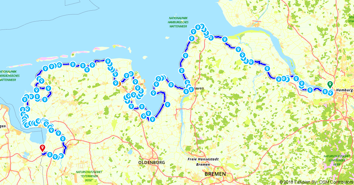 Schone Nordseekusten Radweg Etappen Bilder