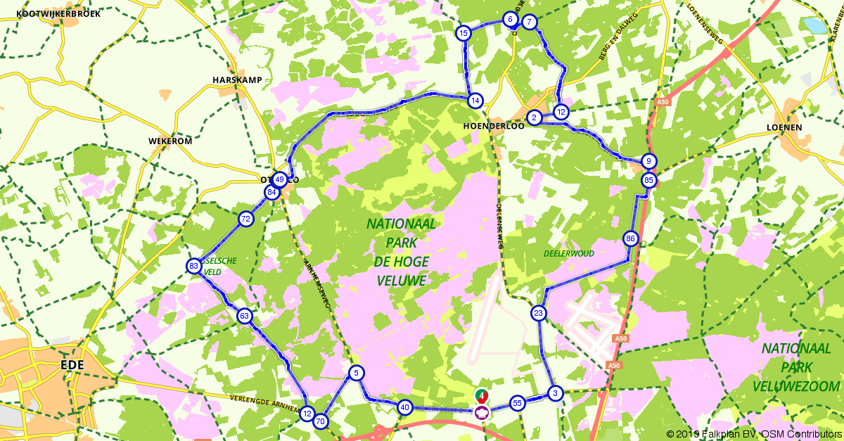 Fietsroute 771896: Planken Wambuis en het Deeler