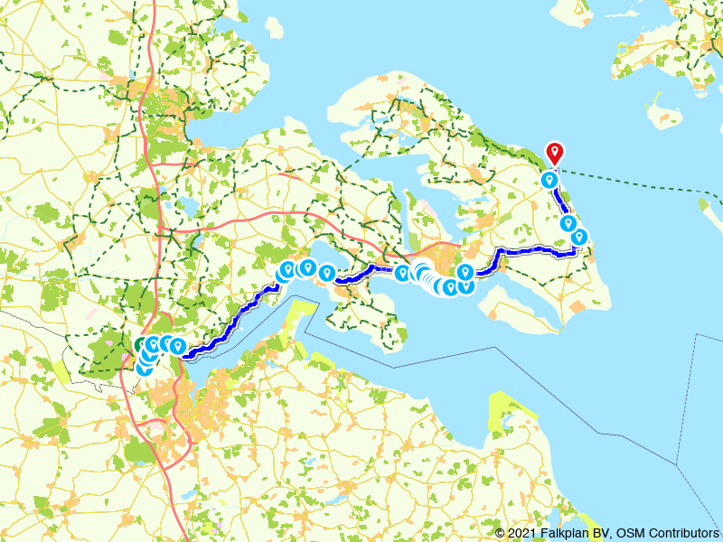 Fietsroute 1026686 - Oostzeeroute - N8: Zuid-Jutland (Sønderjylland) Padborg - Fynshav