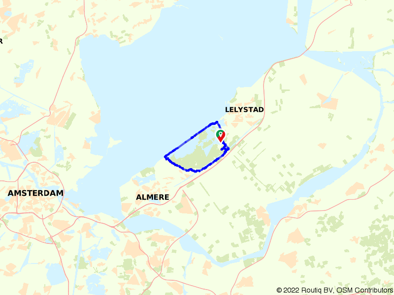 Fietsroute 143071 - Fietsen rond de Oostvaardersplassen