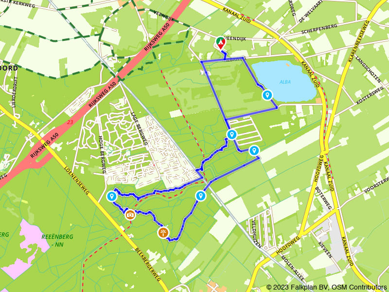 VVV-idee Waterval Loenen in Apeldoorn (Gelderland)