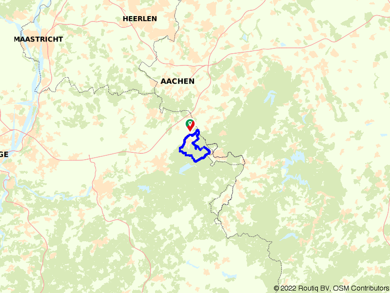 Entlang der Grenzpfade zur Weser route map image