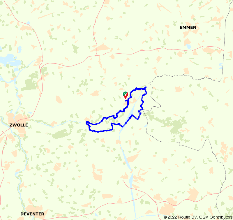 Fietsroutes Hardenberg - Boomstamrestaurant Het Heemse