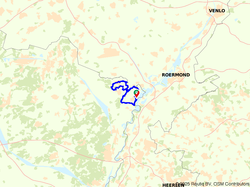 Geruisloos genieten in Kinrooi, de groene long van de Maasvallei route map image