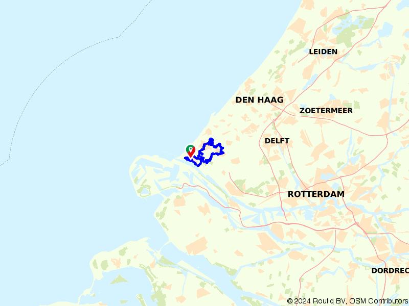 Glazen Stad route map image