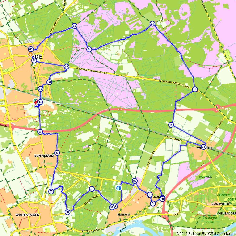 Fietsroute 114851: Bossen en heide van de zuidwe