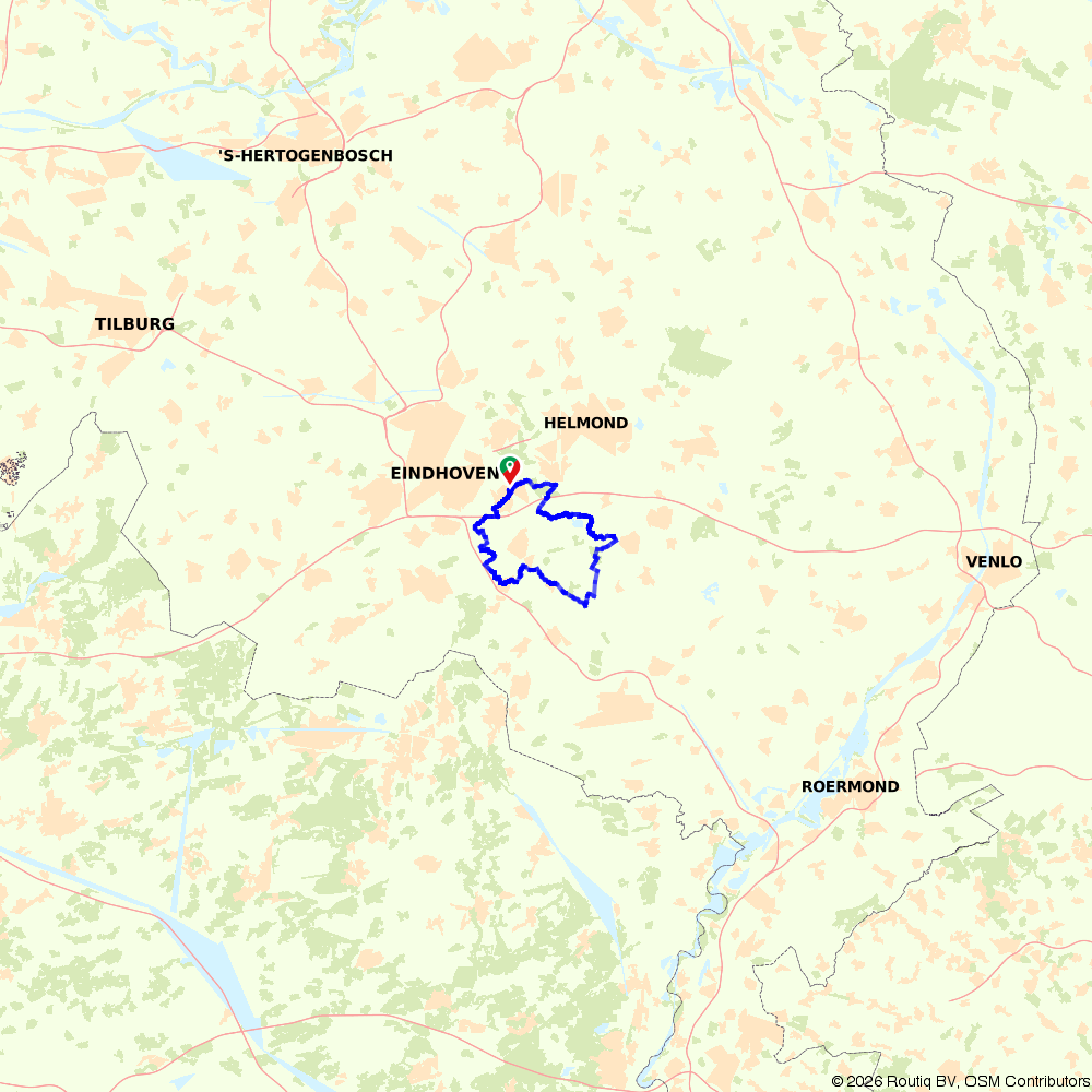 Fietsroute 115047: Dwars door de Strabrechtse Heide