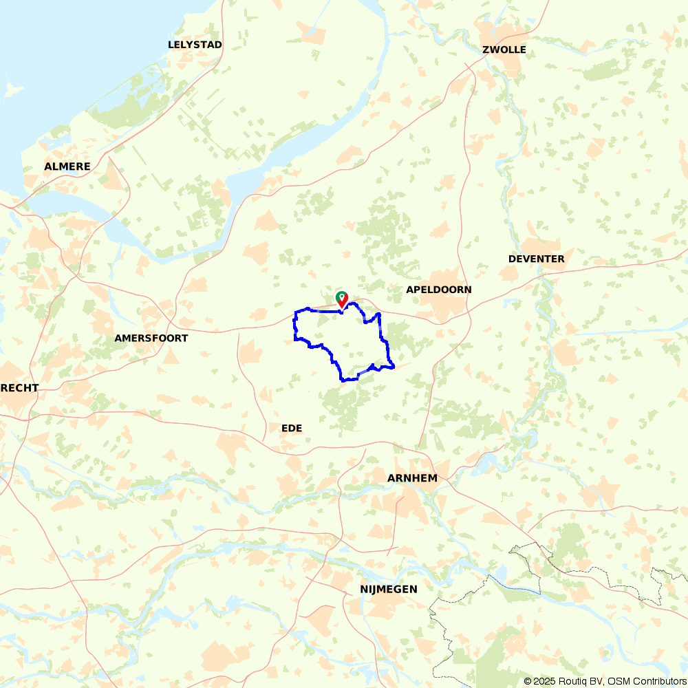 Fietsroute (E-bike) 115764: Tot rust komen op de Veluwe