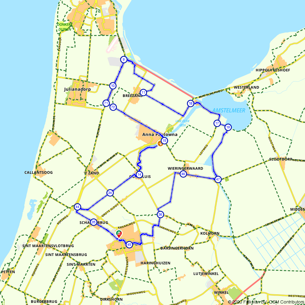 116000 Cycling through the Kop van Holland