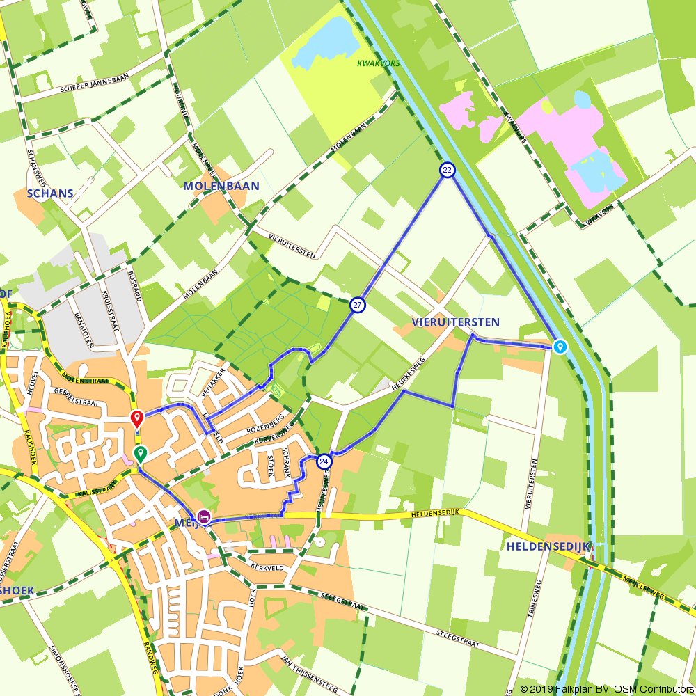 Meijel Peel en Maas Hiking route Route.nl