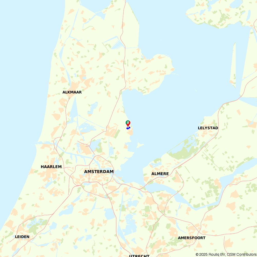 Edam City Walk: to the Cheese Market - Edam-Volendam - Hiking route ...