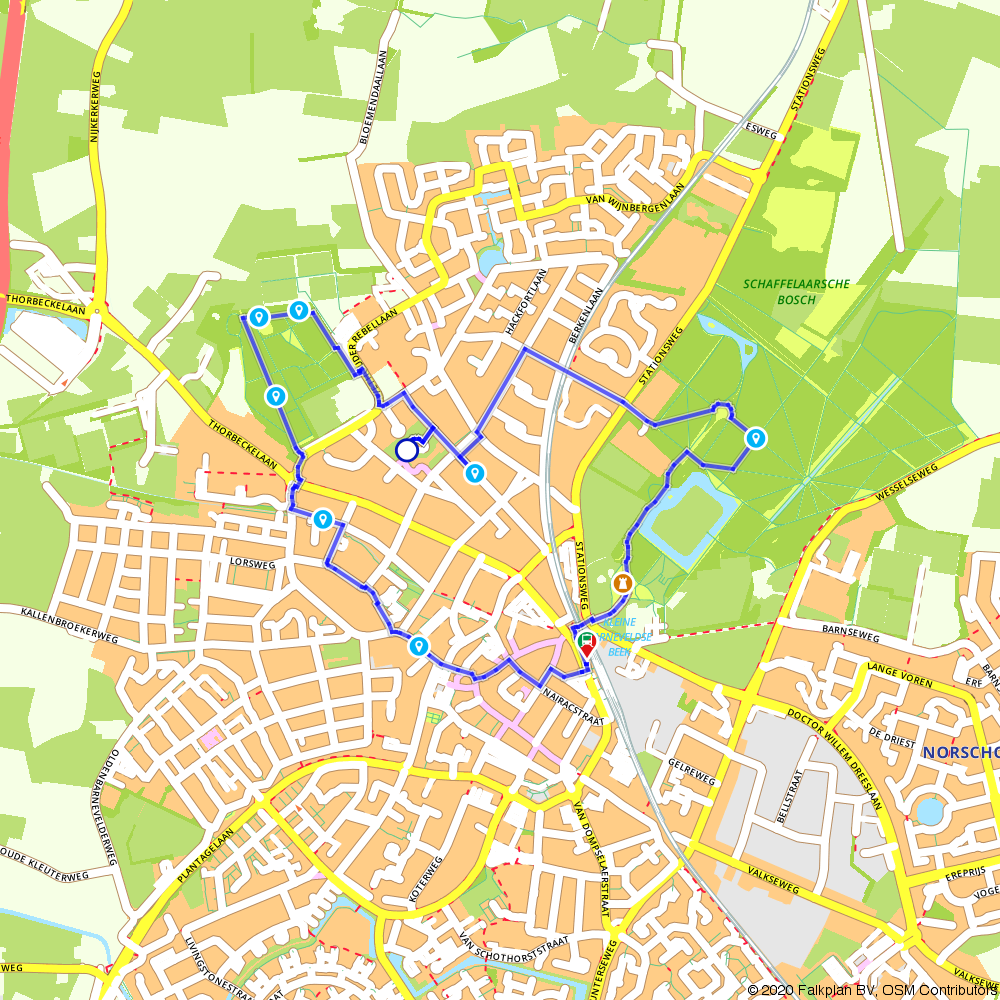 Routiq 1312559 Tour of Barneveld and Schaffelaarsche Bos