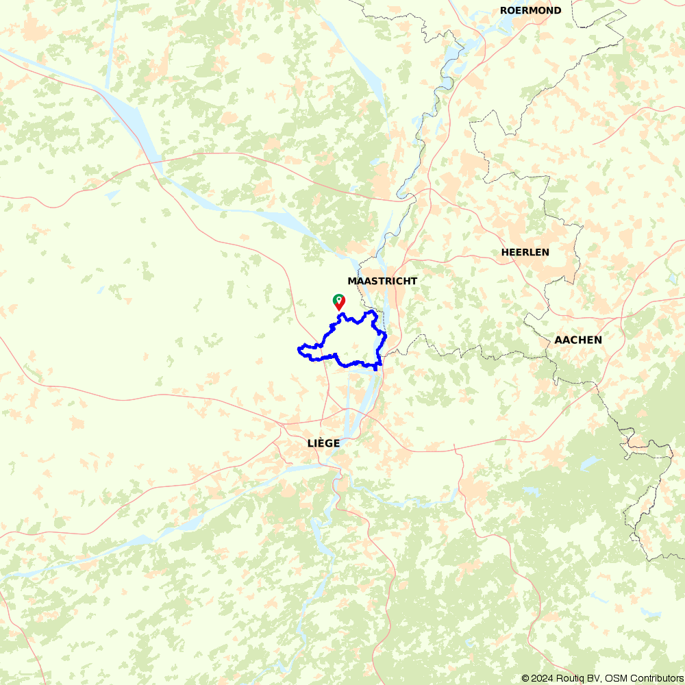 The rolling Belgian border area of Riemst - Riemst - Cycling route ...