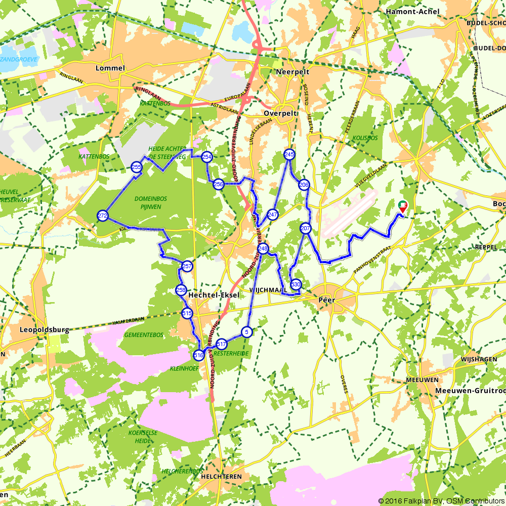 Fietsroute 137157: Fietsen door de Belgische Kempen