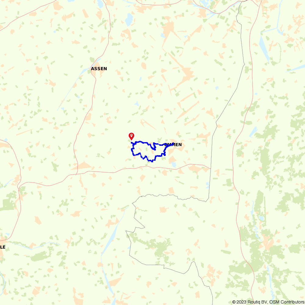 Zweeloo Coevorden Cycling route Route.nl