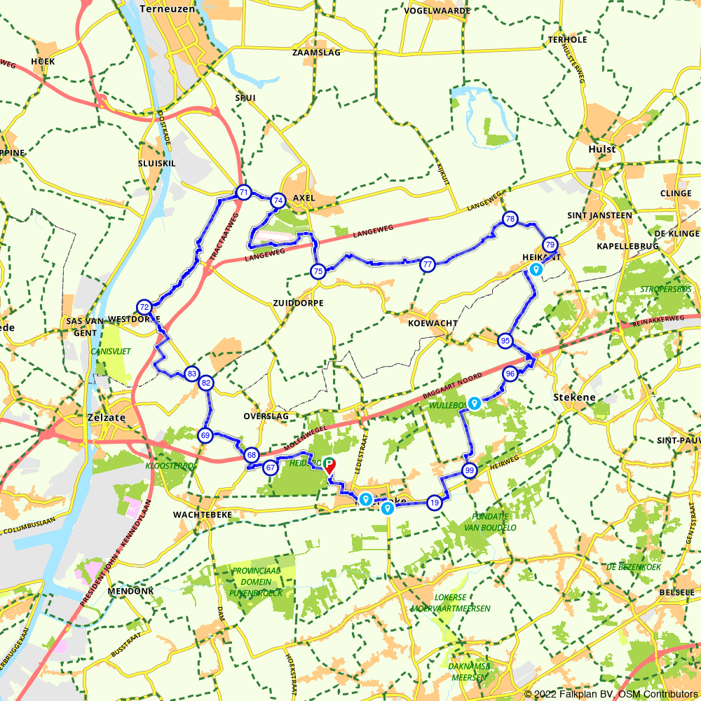 1712937 Border hopping round at Moerbeke