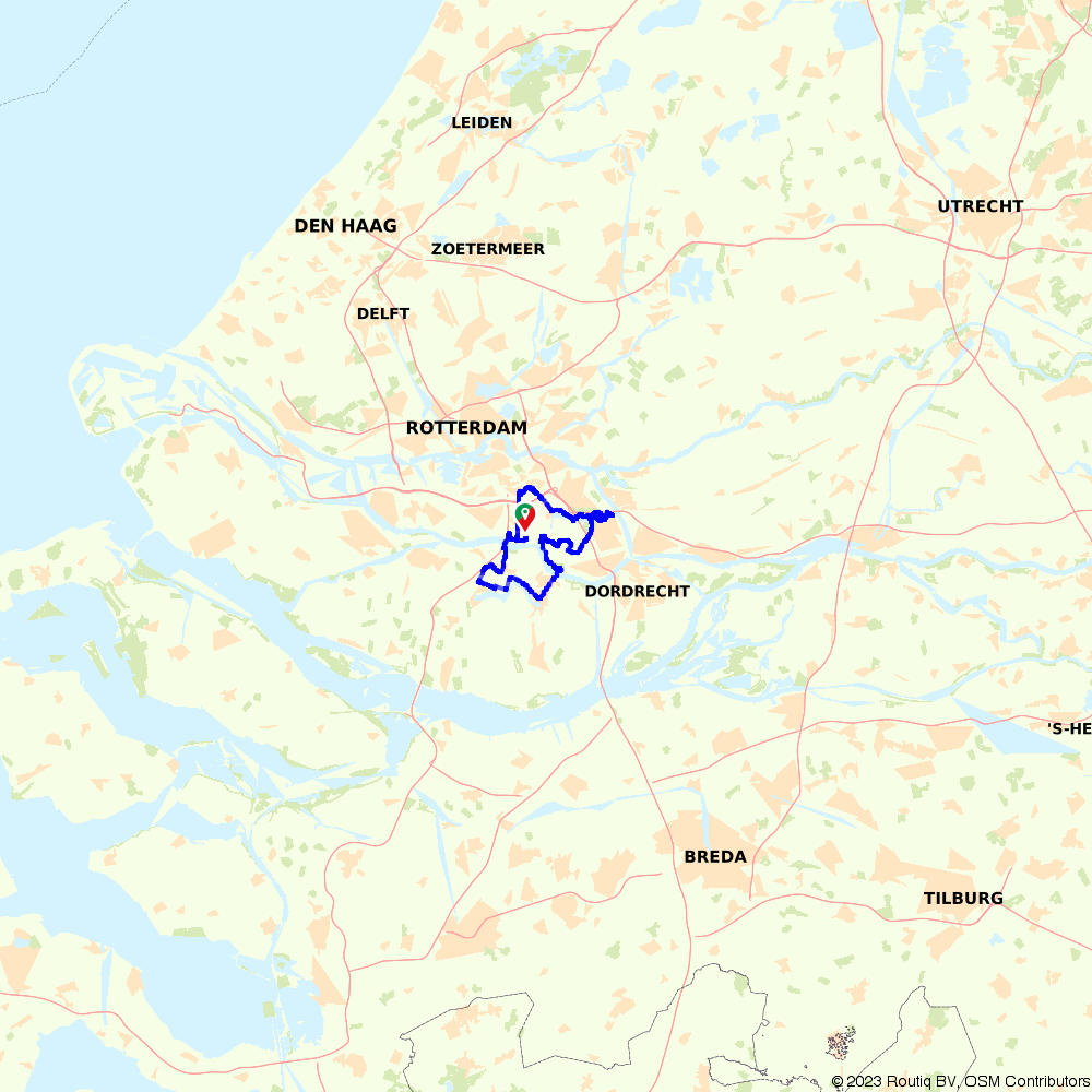 Fietsroute 174102: Fietsen rondom de Oude Maas