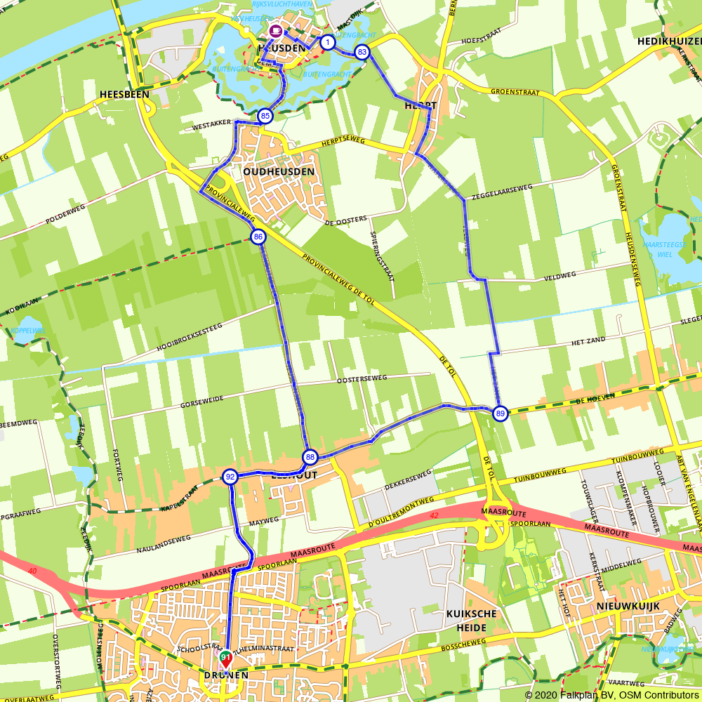 Heusden Heusden Fietsroute Route.nl