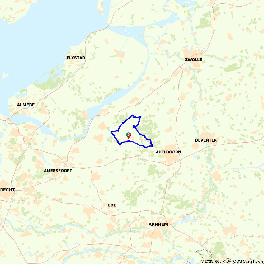 Fietsroute 179964: Fietsen over de heide bij Ermelo