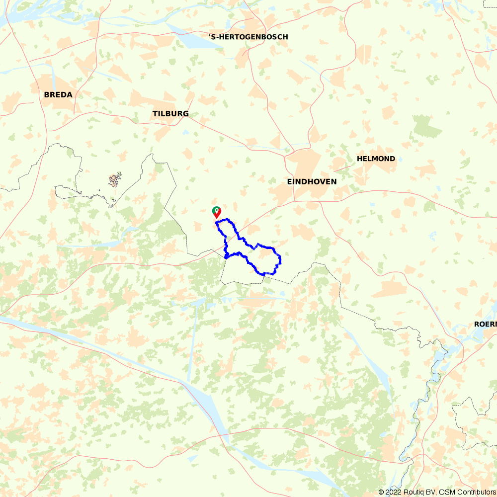 leaf hatch frame - Bladel - Cycling route | Route.nl