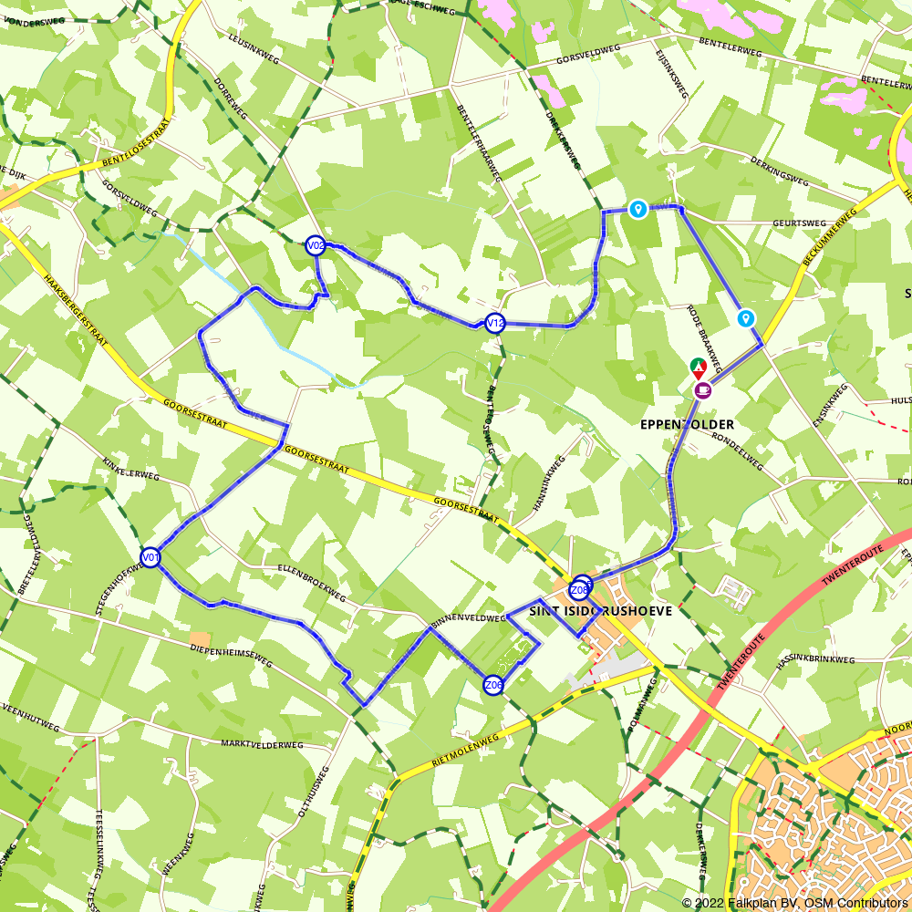 Walk outside the Haaksbergen area Haaksbergen Hiking route Route.nl