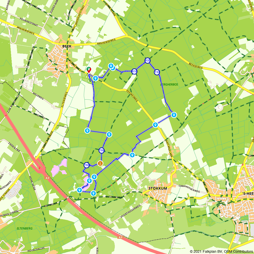 2304379 Walking tour Bergherbos (Montferland)