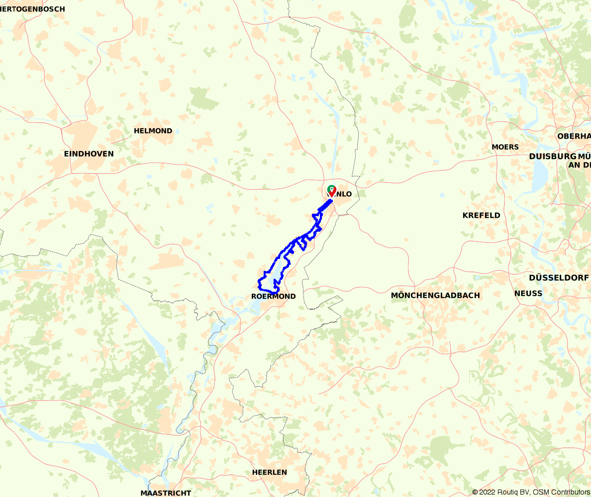 venlo-down-roermond - Venlo - Cycling route | Route.nl