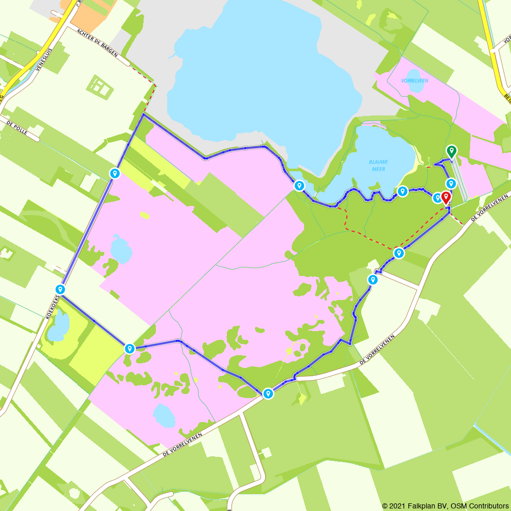 blue-lake-and-leggelerveld-westerveld-hiking-route-route-nl