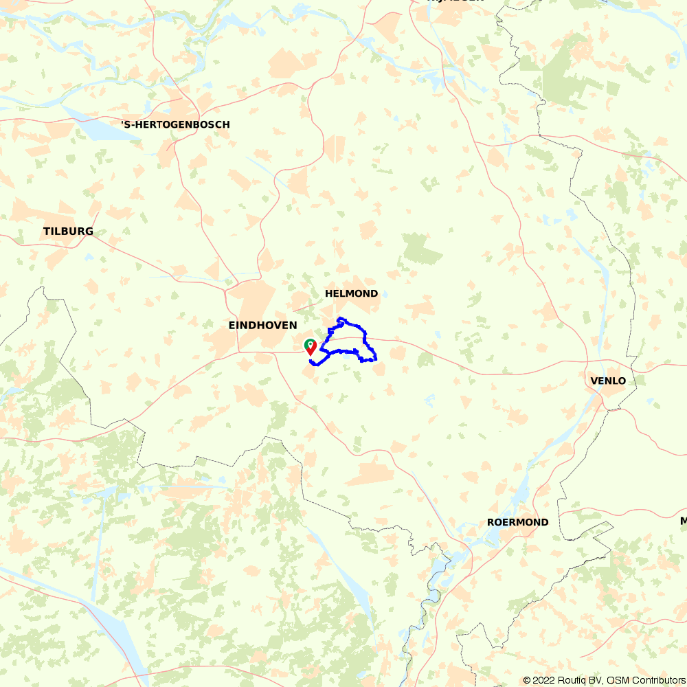 Fietsroute 313799: Rondje Strabrechtse Heide