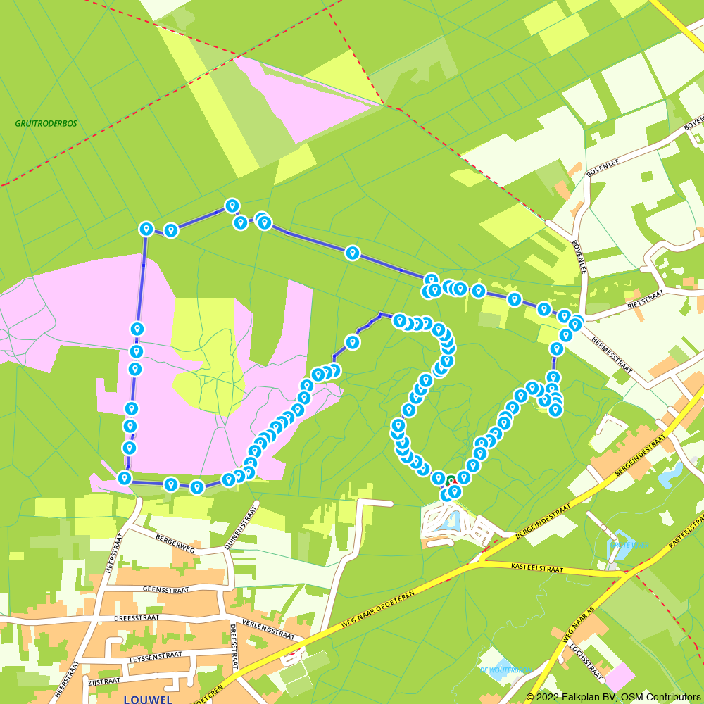 3239117 Hoge Kempen National Park Oudsberg Entry point Zavelbos Blue