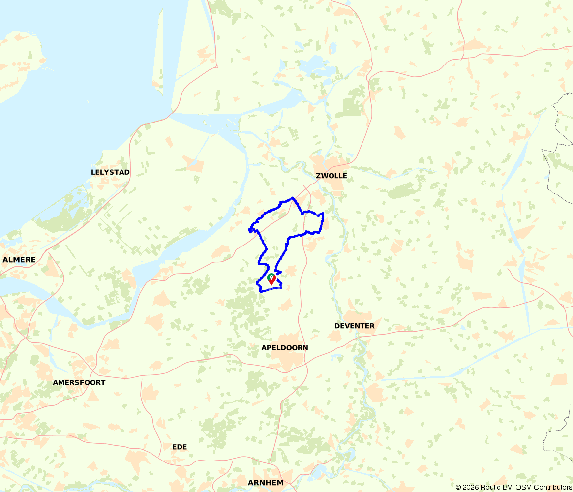 Fietsroute 391027: Vanuit Epe door de Veluwe fie