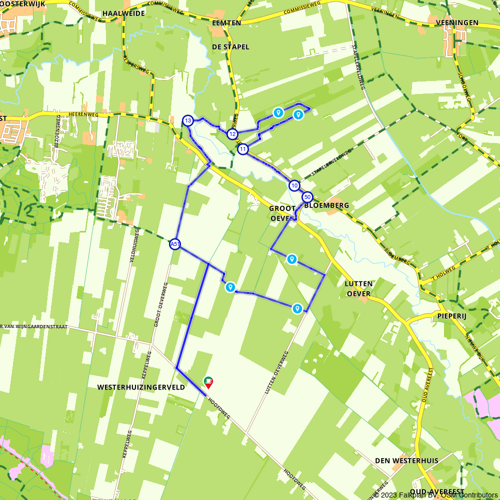 Tour of Reestdal from a vineyard - Hardenberg - Hiking route | Route.nl