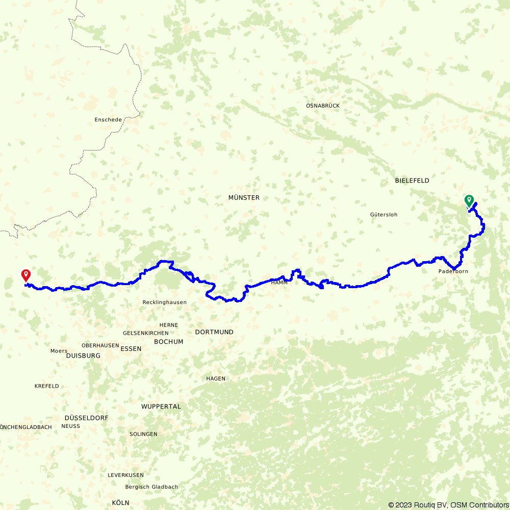 Routiq 3939811 Romer Lippe Route Hauptroute