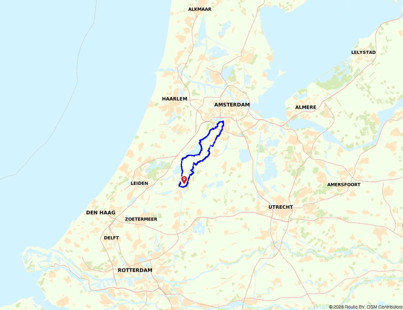 nice - Alphen aan den Rijn - Cycling route | Route.nl