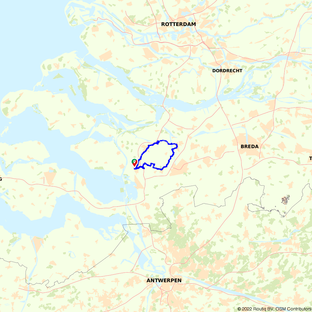 Routiq 492049 round Halsteren>OudGastel>Bovensas>Halsteren