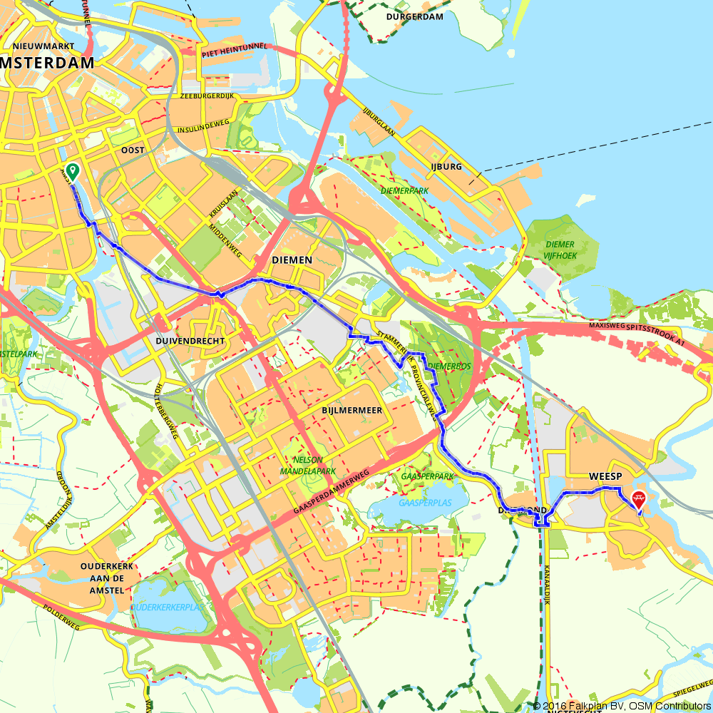 527743 Amsterdam to Weesp