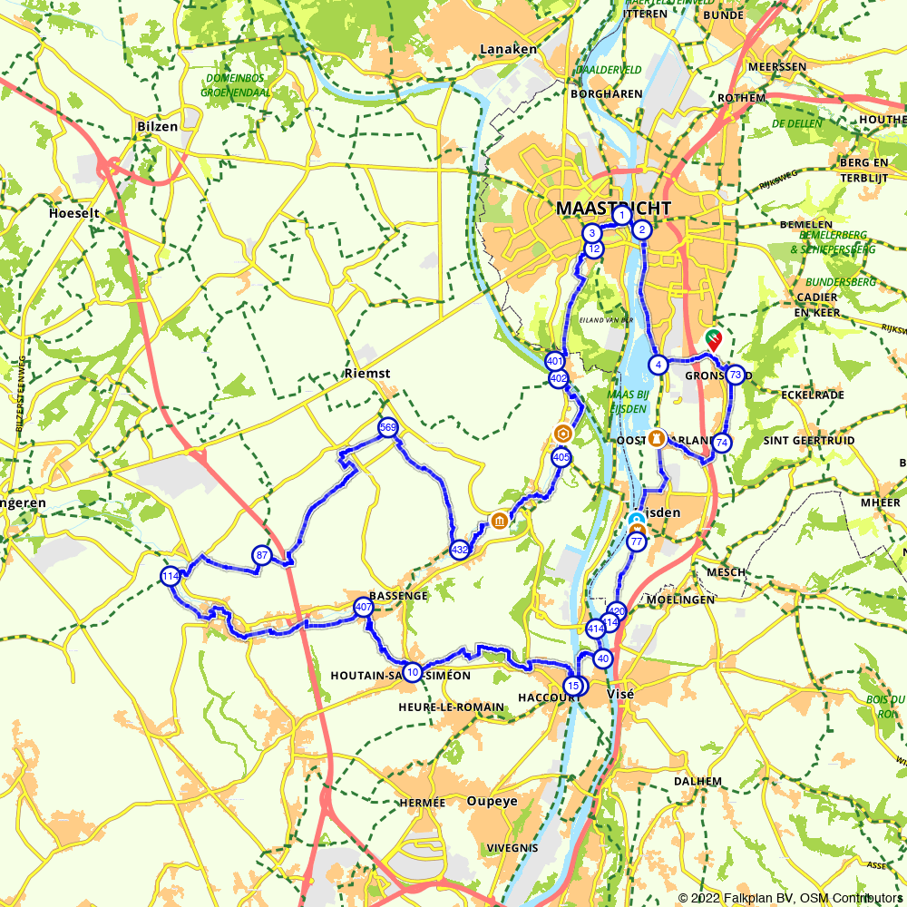 Een mooie dag Maastricht en omgeving - Eijsden-Margraten - Fietsroute ...