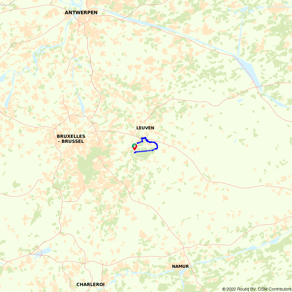 Routiq 570904 Autour des Zoetwater Bois de Oud Heverlee
