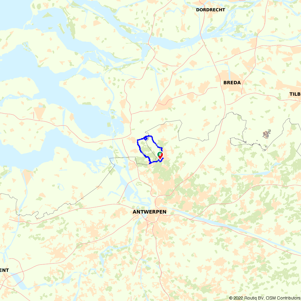 Fietsroute 623476: Kalmthoutse Heide route