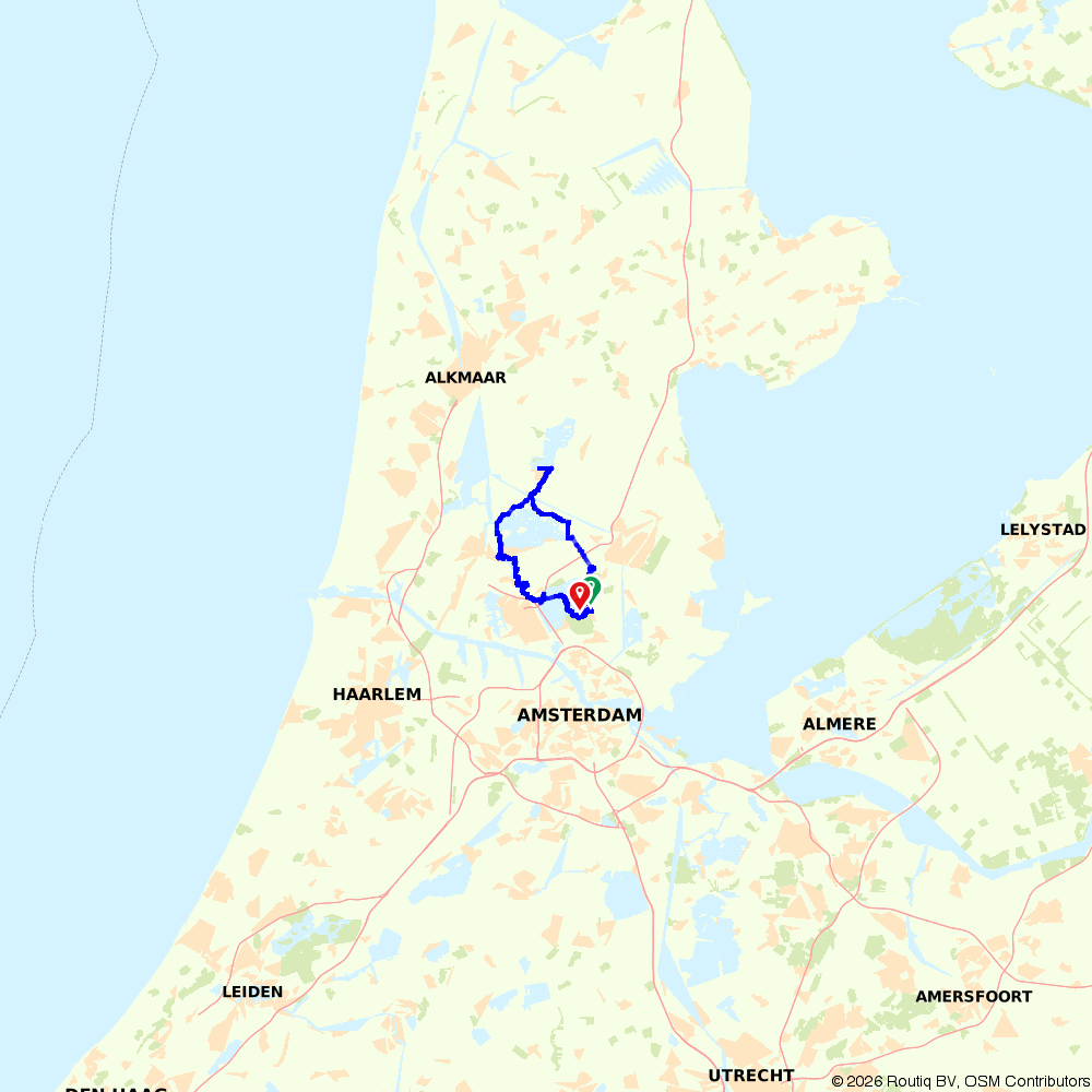 THE ILP-ZAANE SCHANS- THE RIPE - Landsmeer - Cycling route | Route.nl